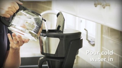 BUNN Heat N' Brew 10 Cup Programmable Coffee Maker - Black: Drip, Electric,  Dishwasher-Safe, Basket Filter, 1300W : Target