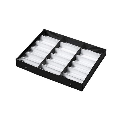 Juvale 18 Slot Eyewear Glasses Holder Display Storage Box for Shops (18.5 x 14.25 x2.5 In)
