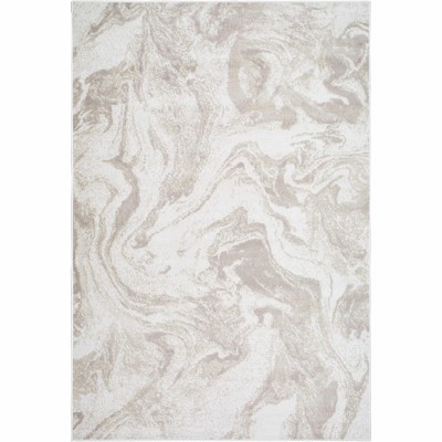Hauteloom Zoete Cream Marble Area Rug