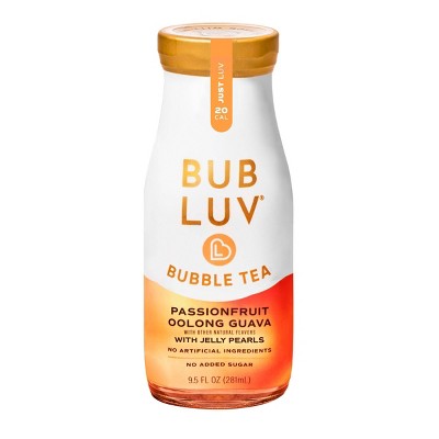 BUBLUV Bubble Tea Passionfruit Oolong with Jelly Pearls - 9.5 fl oz
