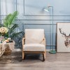 Nordlys Solid Wood and Fabric Rocking Chair Countryside Style Living Room - 3 of 4