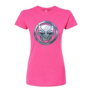 Women's - Marvel - Black Panther Circle Logo Fitted Graphic T-Shirt - 1 of 3