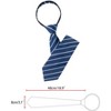 Elerevyo Men's Casual Formal Zipper Pre-Tied Classic Patterned Neck Ties - 3 of 4