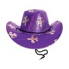 Beistle Sequined Mardi Gras Cowboy Hat, One Size Fits Most Purple - 4 of 4