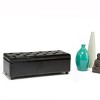 NicBex Linen Storage Ottoman Bench,Storage Ottoman with Tufted Diamond Detail and Nailhead Trim,Storage Bench for Living Room,Bedroom - 2 of 4