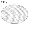 Unique Bargains Stainless Steel Round Cross Wire Barbecue Grill with Legs - 3 of 4