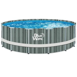 Blue Wave Aspen 15FT X 48IN Round Above Ground Swimming Pool Package with Cover - 1 of 3
