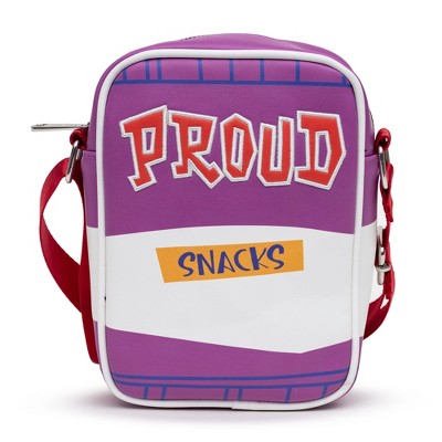 Disney Bag, Crossbody, The Proud Family Proud Snacks Logo, Purple, Vegan Leather