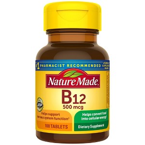 Nature Made Vitamin B-12 500mcg Tablet - 100ct - 1 of 4