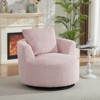 AENKYO 360 degrees 40-inch Round Chair , Deep Seat Modern Compressible Lounge Chair with Pocket Spring Support for Living Room & Office - 2 of 4