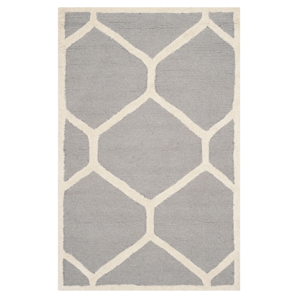 2'x3' Hunter Accent Rug Silver/Ivory - Safavieh