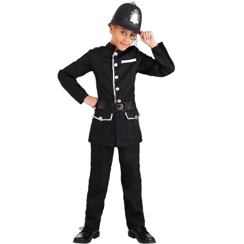 HalloweenCostumes Small British Bobby Kid s Costume Black Gray