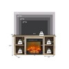 HOMLUX Modern Electric Fireplace TV Stand for TVs Up to 55" - 3 of 4