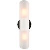Claxy Modern Bathroom Sconce Cylinder Fixture Set of Two, Black - 4 of 4