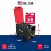 AM-TANK 58 Gallon Gasoline & Diesel Fuel Tank with 12 Volt Pump and Covering Lid - 2 of 4