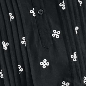 black eyelet embroidery