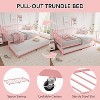 Twin Metal Daybed with Trundle, Strudy Steel Slat Support, Space-Saving Sofa Bed for Living Room, Bedroom, or Guest Room. - 4 of 4