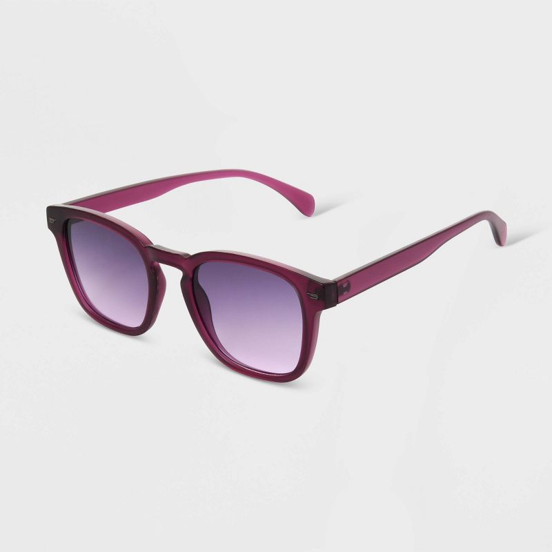 Women's Shiny Plastic Square Sunglasses with Gradient Lenses - Universal Thread™, 2 of 3