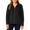 Ladies’ Textured Plush Fleece Full-Zip Jacket – Ultra-Soft Cozy Warm Layer - 3 of 3