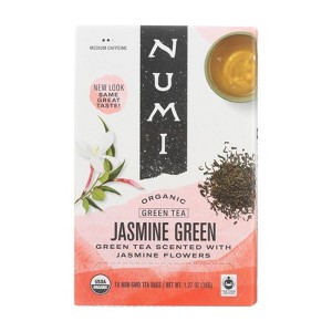 Numi Organic Jasmine Green Tea - Case of 6/18 Bags - 1 of 2