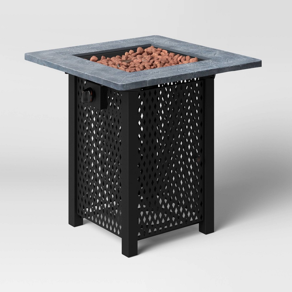 30 Square Lattice Outdoor LP Fire Pit Threshold