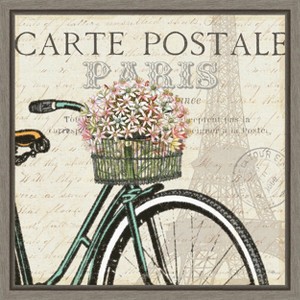 Amanti Art Paris Ride I (bicycle) by Pela Studio Canvas Wall Art Print Framed 16-in. x 16-in. - 1 of 4