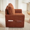 KTMBDW Sofa Accent Chair, 360° Swivel Chair with Side Pockets, Comfy Soft Chenille Arm Chairs Living Room, Bedroom, and Hotel - 4 of 4