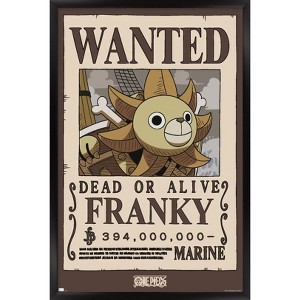 Trends International One Piece - Franky Wanted Poster Framed Wall Poster Prints - 1 of 4