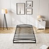 Low Bed Frame Full Size, 6-Inch Heavy Duty Metal Platform, No Box Spring Required, Noise-Free, Non-Slip, Easy Assembly, White - 3 of 4