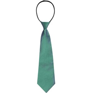 Allegra K Men's Pre Tied Formal Casual Zipper Solid Color Adjustable 8cm-wide Tie - 1 of 4