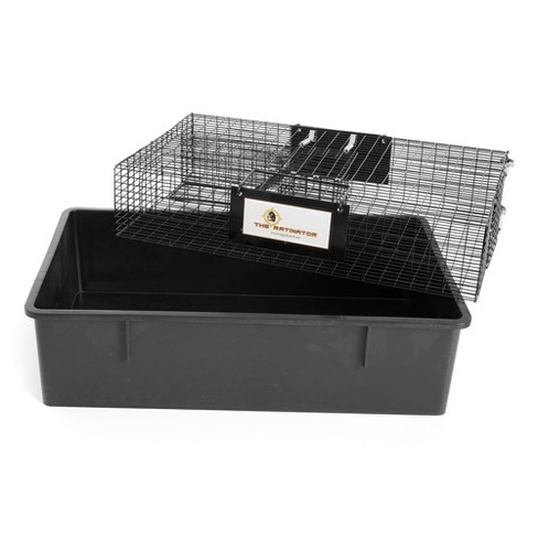 Rugged Ranch Rattr Ratinator Live Rat Chipmunk Squirrel Mouse Rodent Small  Animal Metal Wire 2 Door Trap Pest Control Cage, Black : Target