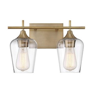 Savoy House Octave 2 - Light Vanity in  Warm Brass - 1 of 1