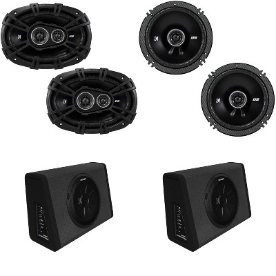 Kicker (2) 11PT250 Powered Enclosure & DSC69304 DS-Series 6x9" & 43DSC6504 6.5"  Bundle