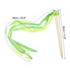Unique Bargains Party Wooden Handle Lace Ribbon Sticks Fairy Wand 25 Pcs - 2 of 4