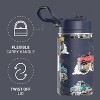 Hydrapeak Mini 14oz Kids Stainless Steel Insulated Water Bottle With Leak Proof Straw Lid - 3 of 4