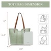 Tote Bag Top Handle Satchel Purse Oversized Shoulder Handbag Hobo Bags - 2 of 4
