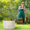 Aoodor 16.7'' Tall Aluzinc Metal Raised Garden Bed 24'' Round - Outdoor Garden Planter Box - 4 of 4
