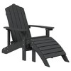 vidaXL Garden Chair Anthracite HDPE Standard Size Detachable - 2 of 4