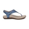 Aetrex Ellie Adjustable Quarter Strap Thong Sandal - 2 of 4