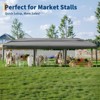 10x30 Pop Up Canopy with 8 Sidewalls - Heavy Duty Outdoor Canopy Tent with Portable Roller Bag - 2 of 4