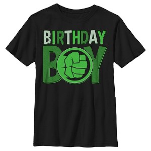 Boy's Marvel Hulk Smashing Birthday T-Shirt - 1 of 4