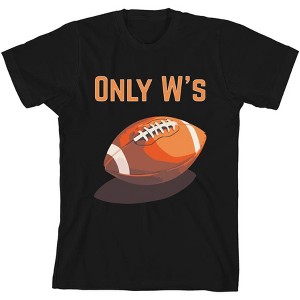 Only W's American Football Youth Crew Neck Short Sleeve Tee - 1 of 2