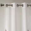 PAGED Botanical Burnout Printed Curtain Panel,Light Filtering Curtains for Living Room,Window Curtain Panels with Grommet Top Finish - 3 of 4