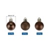 Unique Bargains Shatterproof Home Decorative Christmas Tree Hanging Ball Ornaments 24 Pcs - 2 of 4