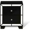 East West Furniture,Nella Wood Nightstand with 2 Drawers for any Bedroom - Black Legs - 2 of 3