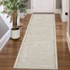 Acekool Area Rugs: Washable Non-Slip Modern Line Art Carpet, Soft Low Pile Stain Resistant Rugs for Living Room, Bedroom, Home, Dining Room, Black - 4 of 4