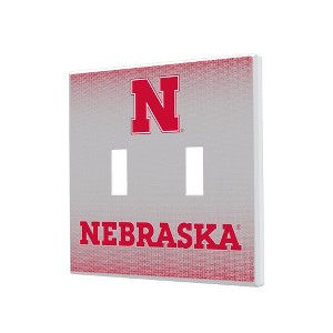 NCAA Big Ten Universities Linen Hidden-Screw Light Switch Plate for Double Toggle - 1 of 4