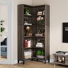 Hommoo 71 inches 6-Tiers Corner Bookcase - 3 of 4