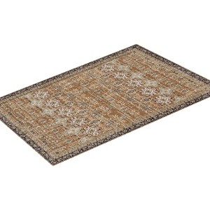 VEVOR Area Rug, 8 x 10 ft Large Washable Rug, Non-Slip and Tear-Resistant Soft Carpet, Pet Friendly Vintage Area Rugs, Indoor Mat, Brown Green - 1 of 4