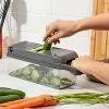 All-In-One Vegetable Chopper & Meal Prep Container –Multifunctional Food Chopper for Potato, Tomato and Veggie with 7 Blades and Strainer Basket - 2 of 4